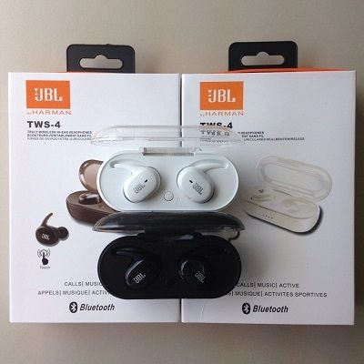 Headset Bluetooth JBL By Harman TWS-4 Wireless Earphone JBL TWS4 TWS 4