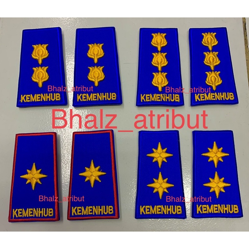 Pangkat kemenhub bordir golongan 4A 4B 4C 4D