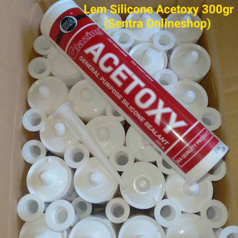 

Lem Kaca Acetoxy 300gr & Lem Kaca Acetic plus 270gr(Lem silicone cepat Kering)