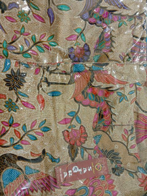 Oribylala Blouse Puff Cindeawasih Murai Blus Batik Seragam Atasan Lengan Puff Lonceng Merak