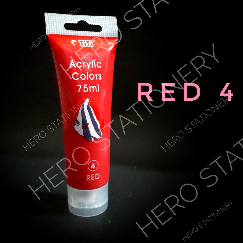 

Cat acrylic akrilik joyko titi tube 75 ml warna merah red 4