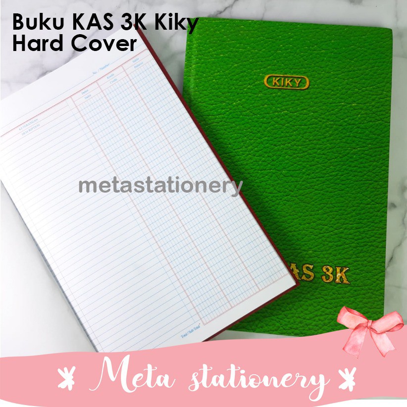

Buku Kas 3 Kolom Folio Kiky Hard Cover 100 Lembar ( Motif Random )