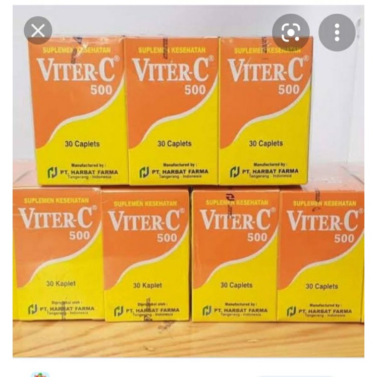 VITER C 500 mg. Suplemen untuk menjaga daya tahan tubuh dari penyakit  COVID 19. Produk ORIGINAL
