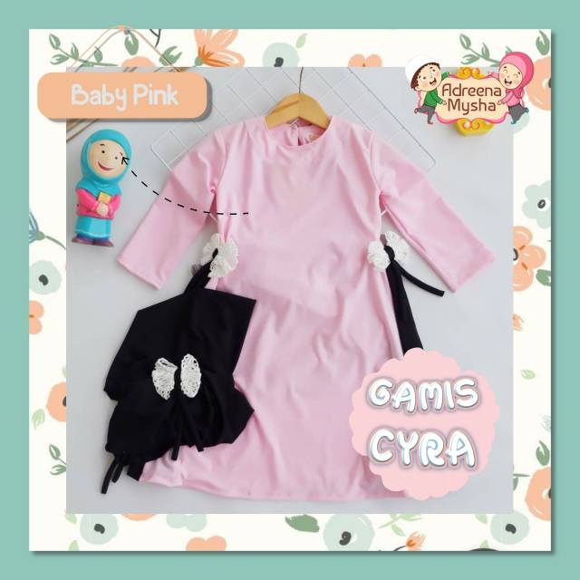 Gamis Cyra / gamis anak murah gamis bayi ,hijab anak