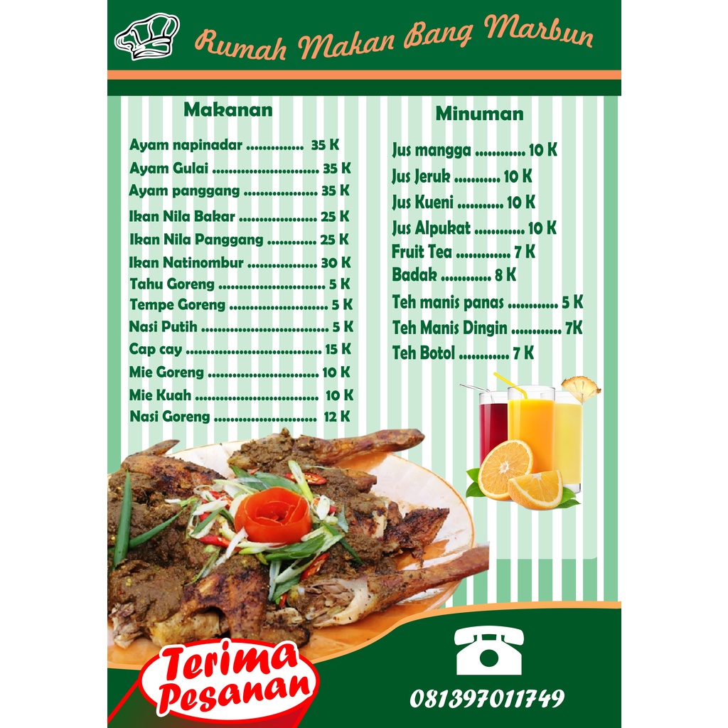 

Jasa Desain DAFTAR MENU / PAPAN MENU