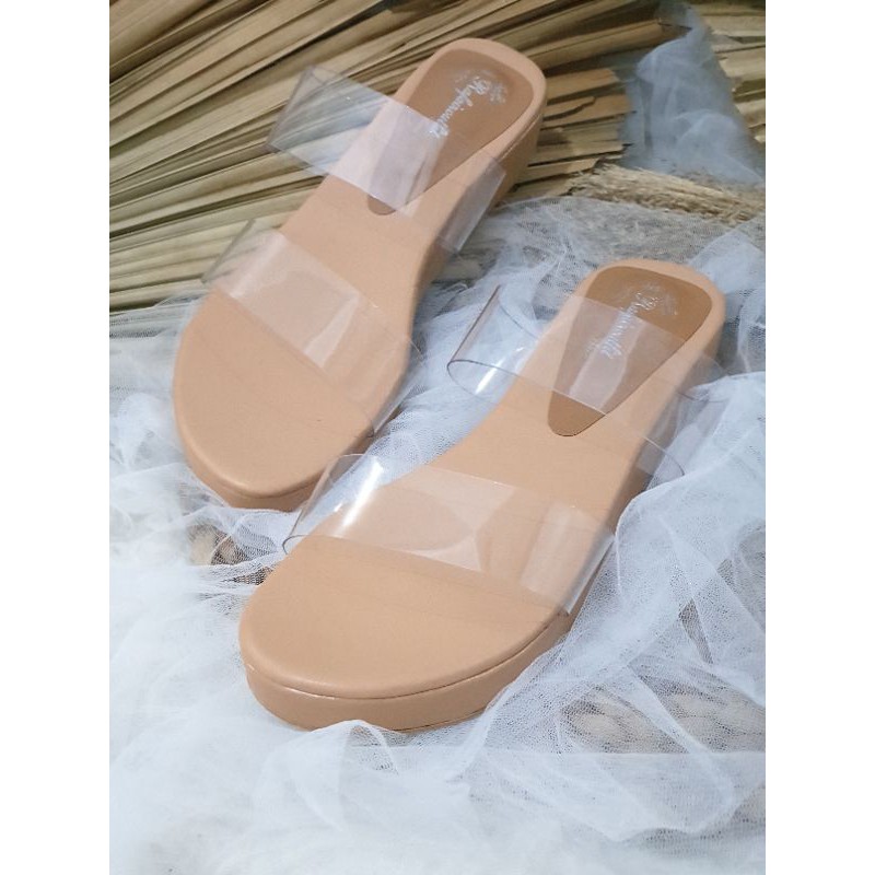 wedges Invy wanita cantik tinggi 3cm