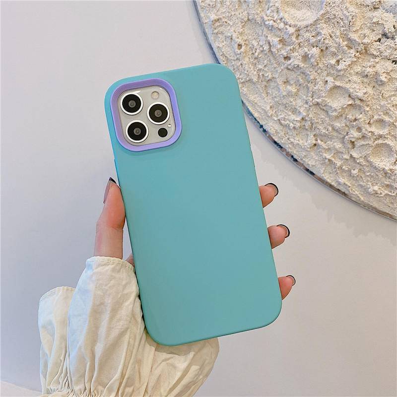 Soft Case Silikon 3 in 1 Tahan Guncangan Untuk iPhone 13 12 11 Pro MAX X XS MAX XR SE 2022 2020 7 8 Plus