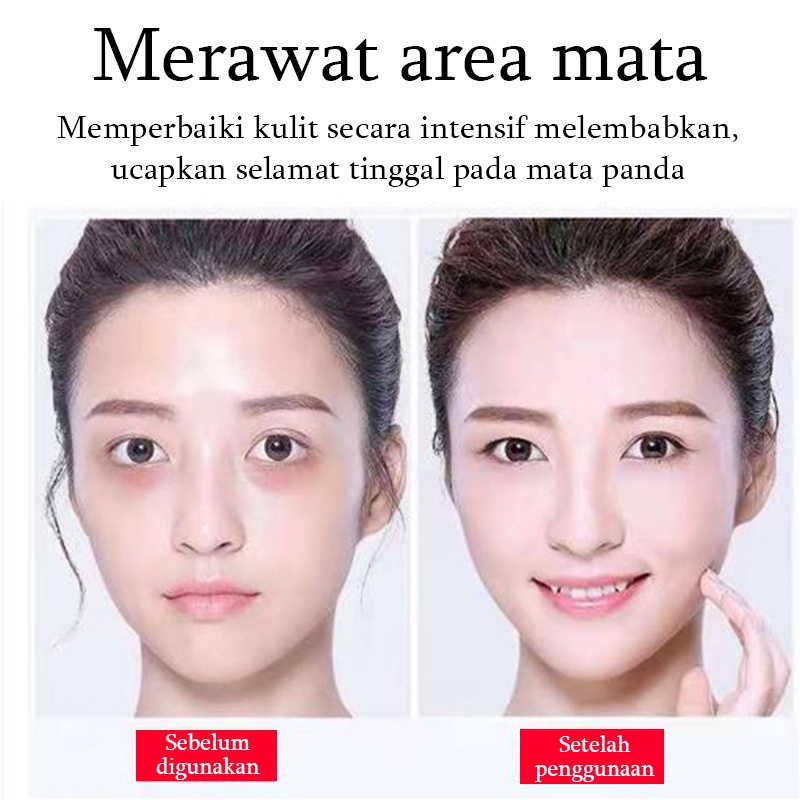 Eye cream Kecantikan mata Krim mata panda 60g Penghilang kantung mata Esensi pelembab mawar kulit halus pelembab mata cerah