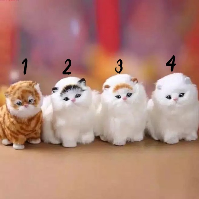 Mumantab Boneka Kucing 3d Bisa Bersuara Mirip Asli
