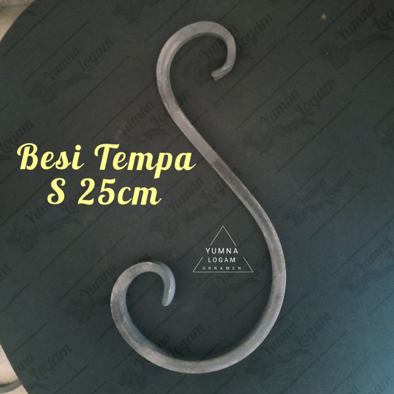 Leter S 25cm Besi tempa