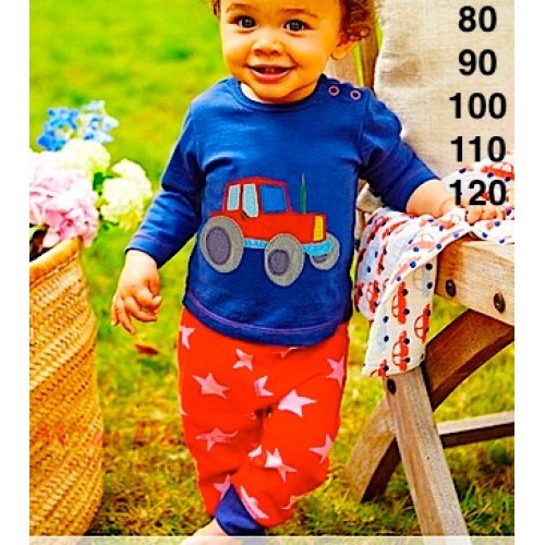 Supplier baju anak import reseller/dropshi Lnice Bordir Trucktor 13599
