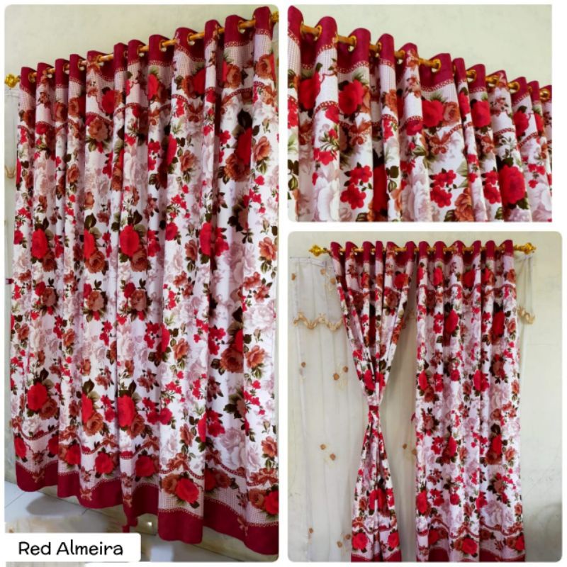 Gorden Red Shabby Rose Smokering Gorden Minimalis Gorden Ring Bunga Kecil