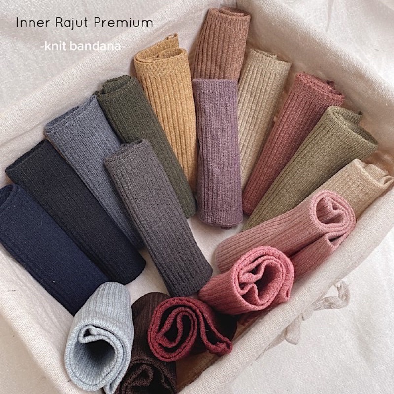 Bandana Ciput Rajut Premium / Inner Basic Daleman Jilbab / Dalaman Hijab