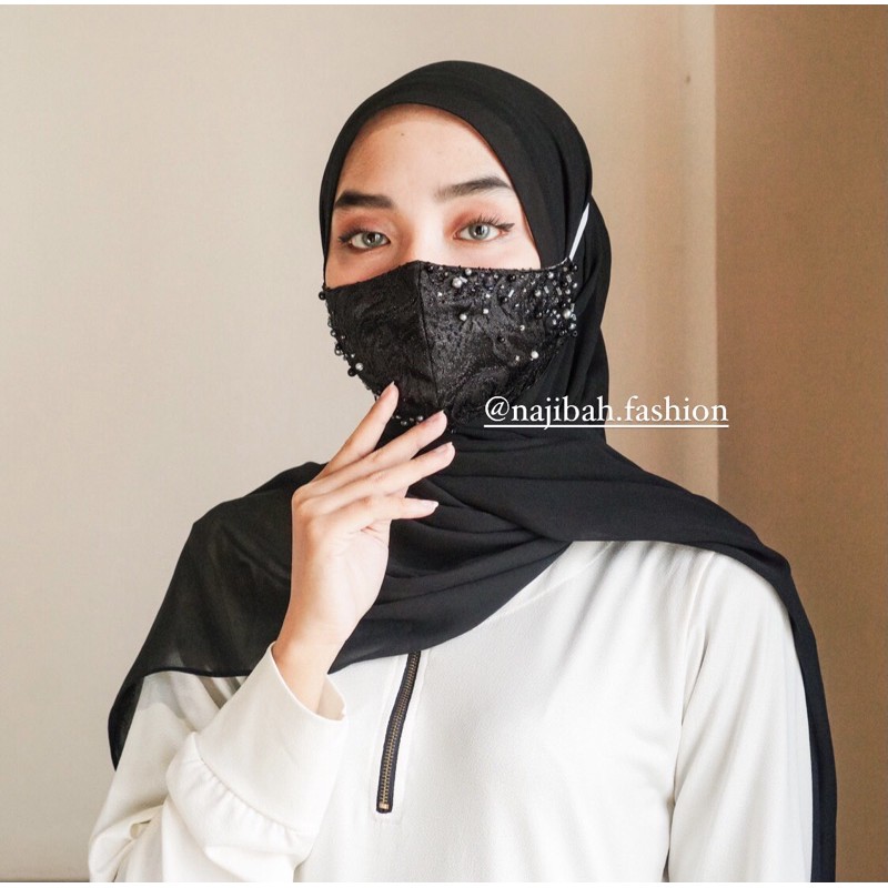 Masker kain PAYET JAGUAR Premium (jaguar sudut) masker kondangan mewah / adem / tebel / g engap