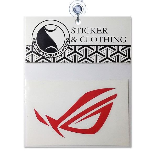 Stiker RoG Logo Cutting Sticker untuk aksesoris Motor Mobil