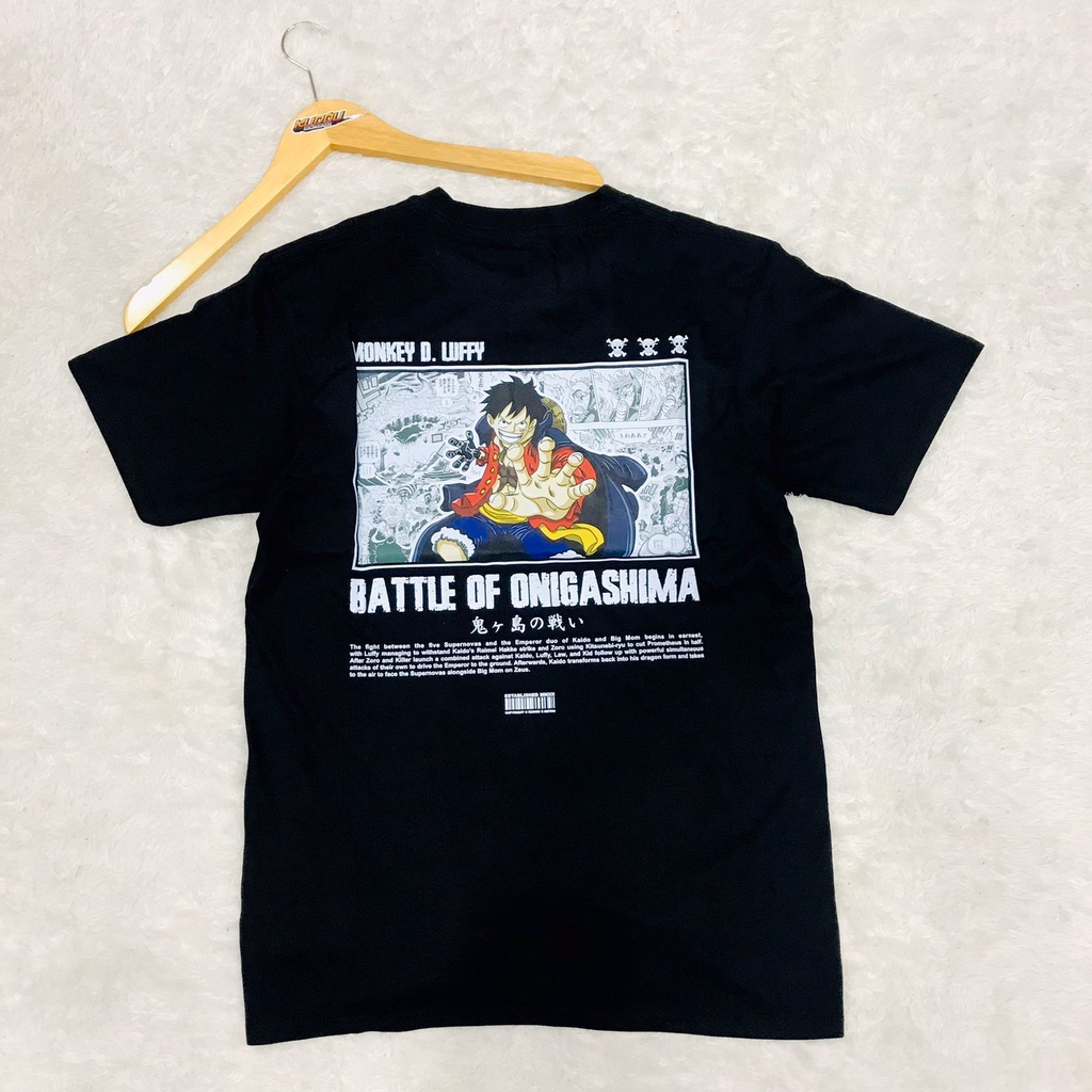 Kaos Luffy Onigashima Anime Manga One Piece Premium Unisex