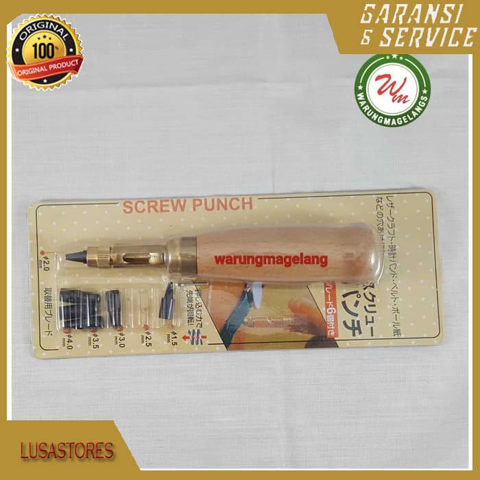 

Multi Size Hole Punch for leather pembolong pembuat lubang 6 ukuran