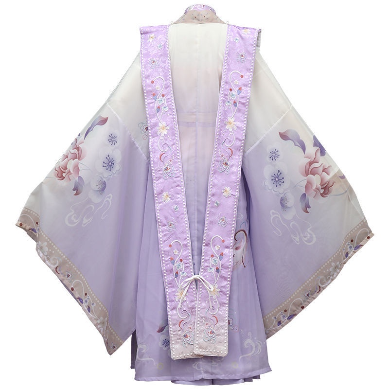 Women's Han Chinese clothing big sleeve wedding men and women Lotus crane language Chinese tradition