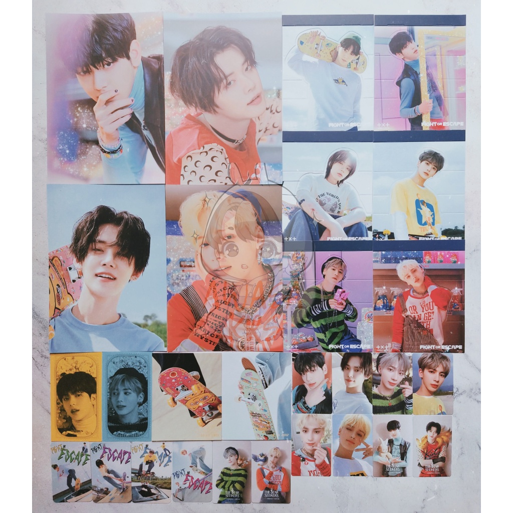 (READY) TXT - THE CHAOS CHAPTER : FIGHT OR ESCAPE AR PHOTOCARD POSTCARD CUT-OUT BOARD APPLE MUSIC