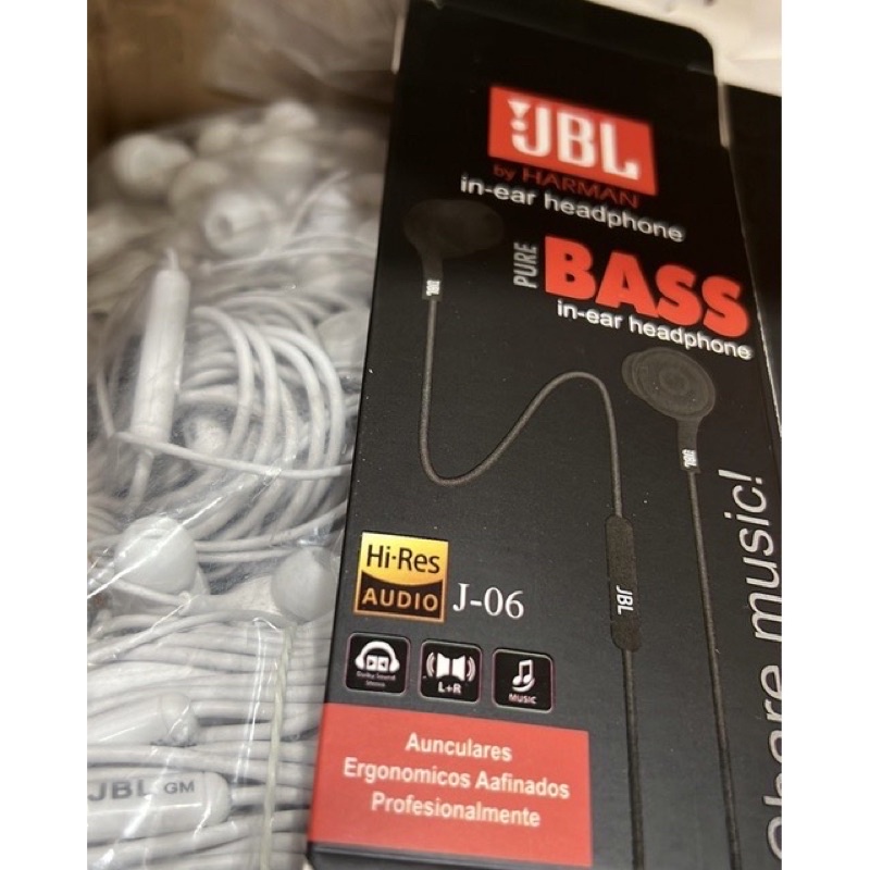 Headset JBL HD Sound Bass Stereo Earphone JBL Hires Audio with Microphone