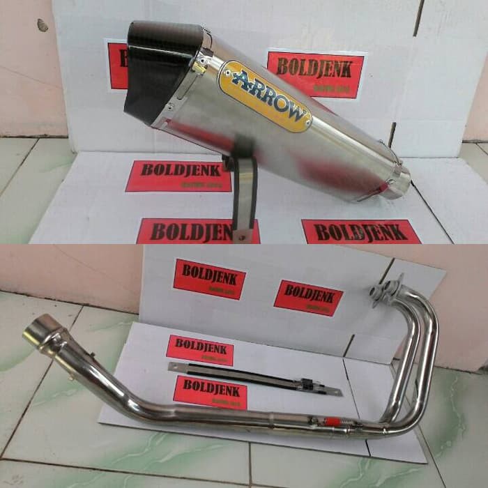 Knalpot racing ARROW fullset Ninja250/Z250 dll