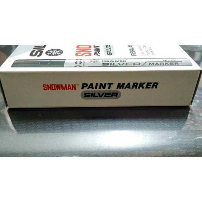 

♧30787✿ Snowman Spidol Permanent Paint Marker Silver / Perak SP-12