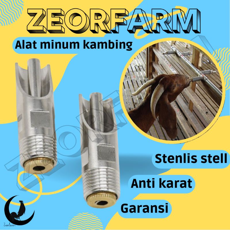 alat minum kambing domba babi anti karat bahan stainless steel