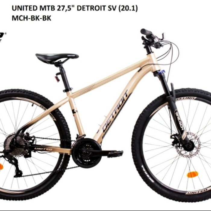 Sepeda Gunung MTB 27.5 United Detroit SV (20.1) terbaru