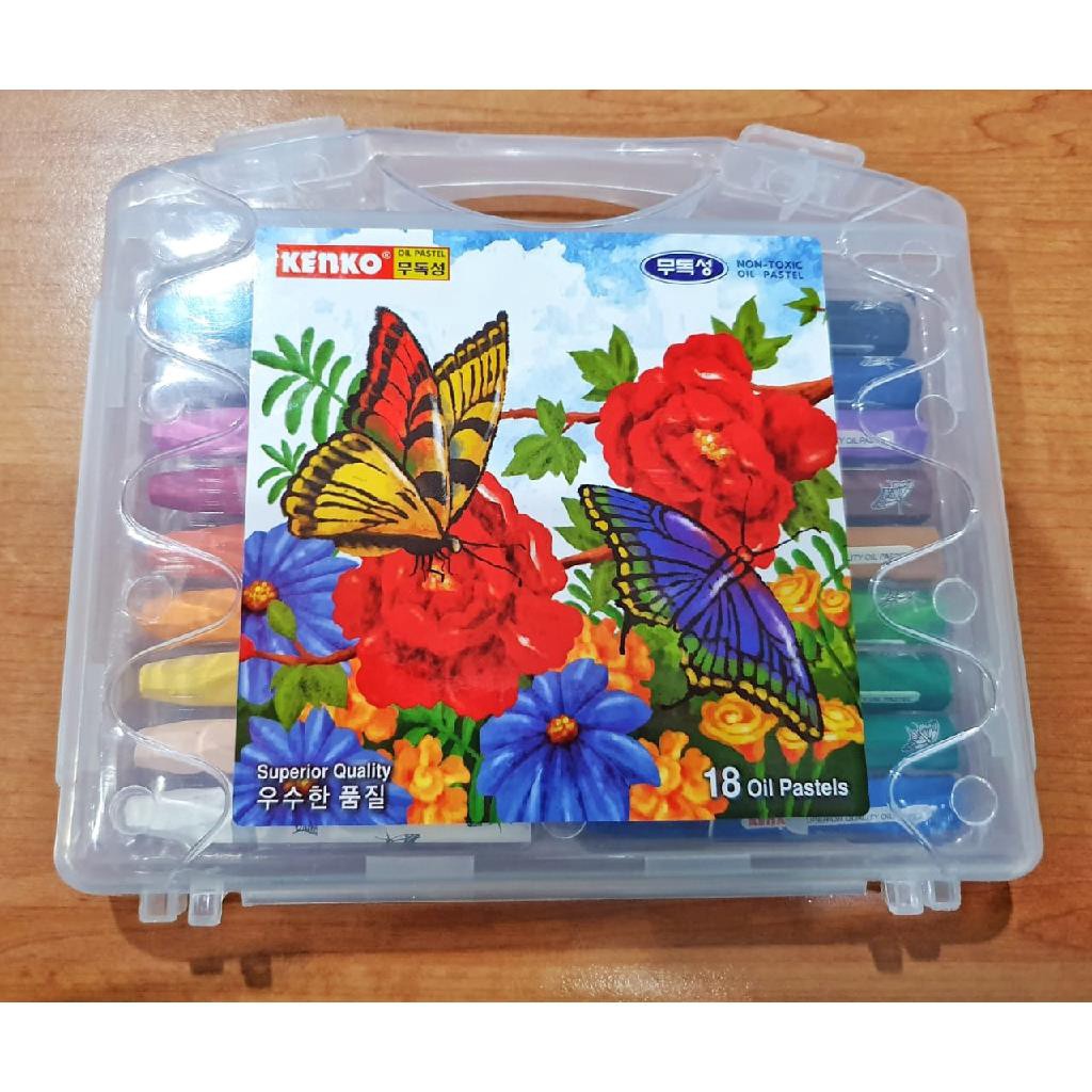 

KENKO OIL PASTELS 18 COLOURS