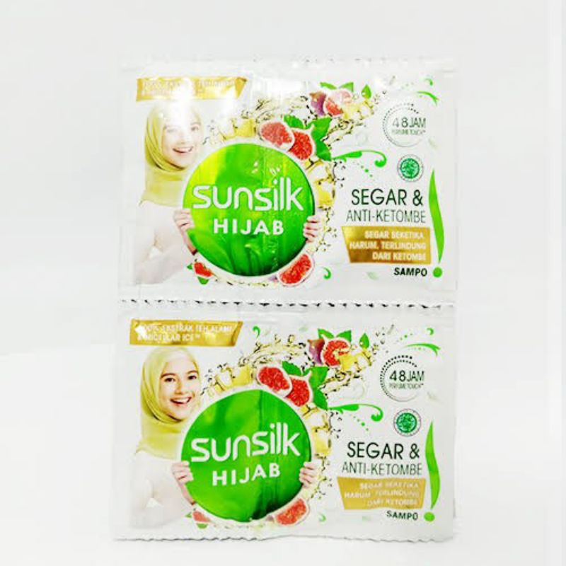 Sunsilk Hijab Sachet Segar dan Anti Ketombe 12 pcs
