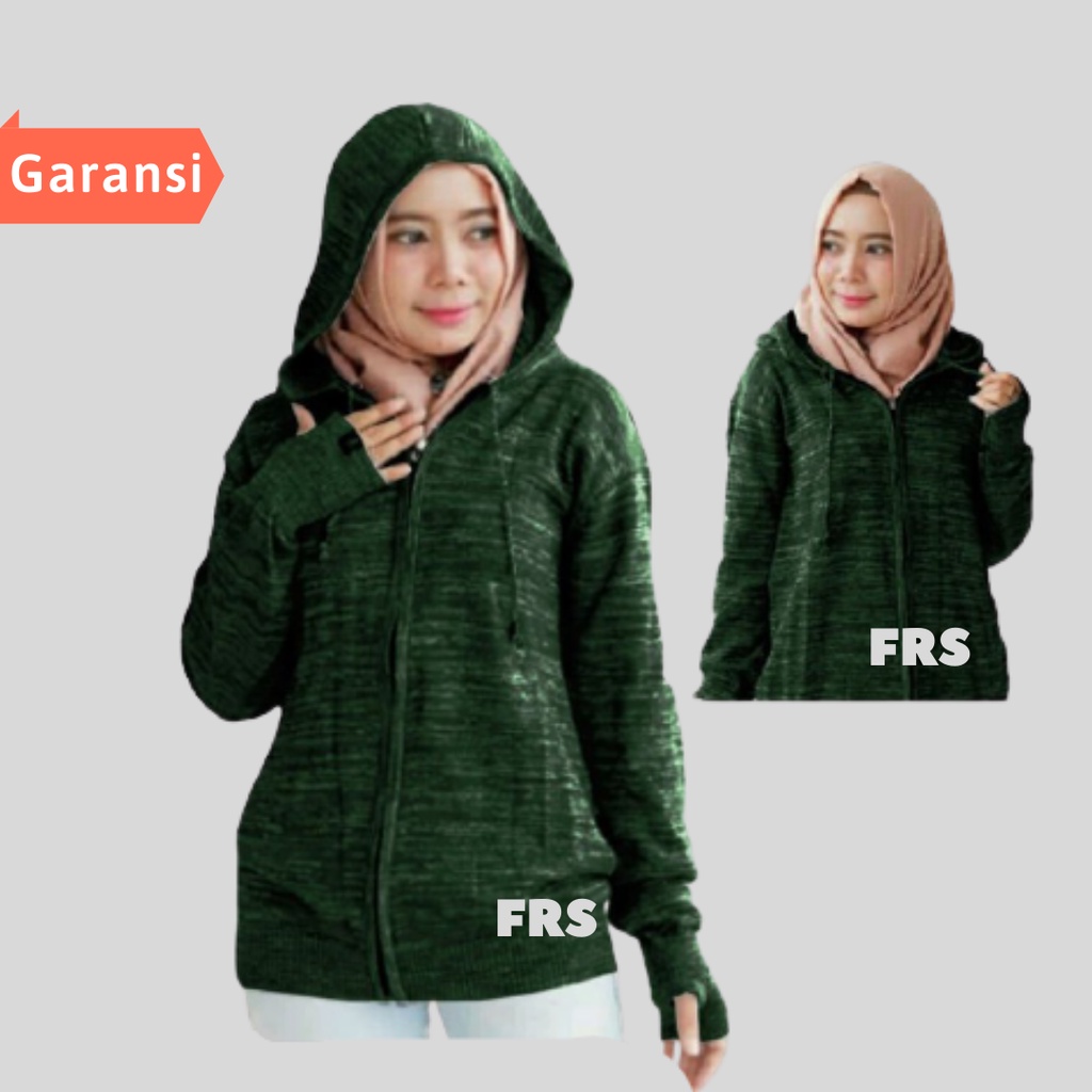 Sweeter Rajut Wanita Hoodie Jaket Rajut Panjang Distro Swter Rompi Rajut Wanita Korea