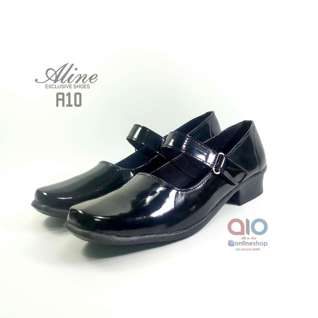 Sepatu Pantofel Paskibra Hitam Kilap Glossy Hak 3 Cm Sepatu Pantofel Paskibra Hitam Kilap Glossy Hak 3 Cm