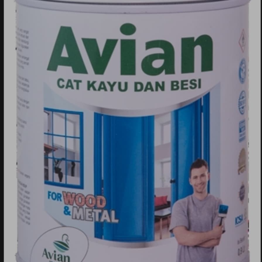 Cat Besi dan Kayu AVIAN 0,9lt / 1 kg