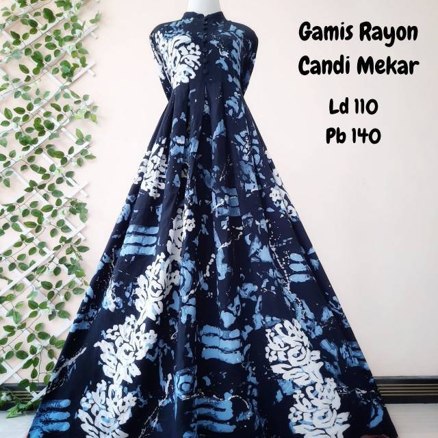 Gamis rayon Candi mekar