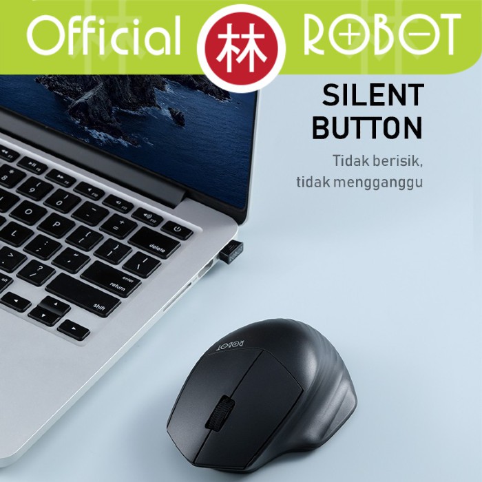 Robot M350 Wirelesss Mouse Multi Mode Bluetooth &amp; 2.4G USB Wireless