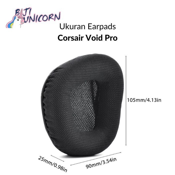 Earcup Earpad Ear Cushion Cushion Corsair Void Pro RGB Bantalan Busa Foam