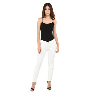  Celana  Jeans Putih  Wanita  Skinny Fit Pensil  Bahan 