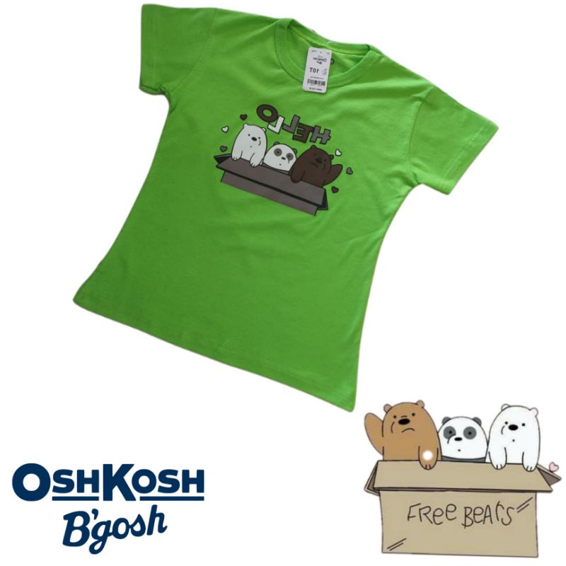 kaos hijau anak perempuan 1-7thn