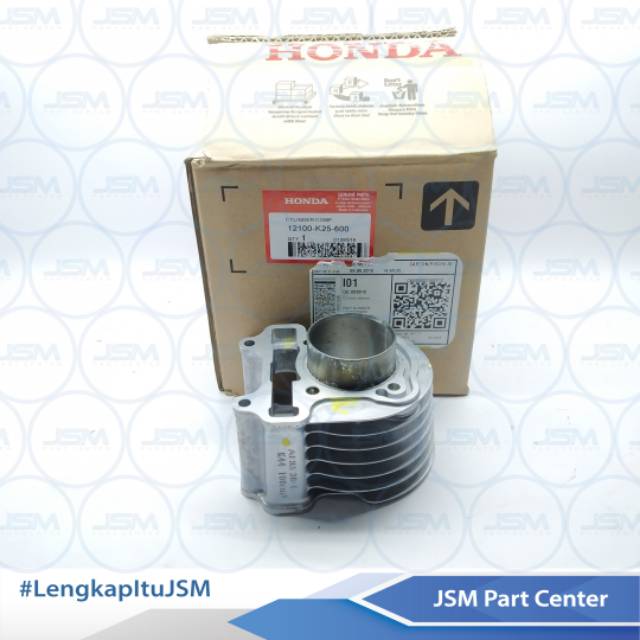 BLOK SEHER BEAT FI ESP BLOK PISTON SCOOPY FI ESP CYLINDER BLOK BEAT ESP 12100-K25-600 BLOK SEHER ORI