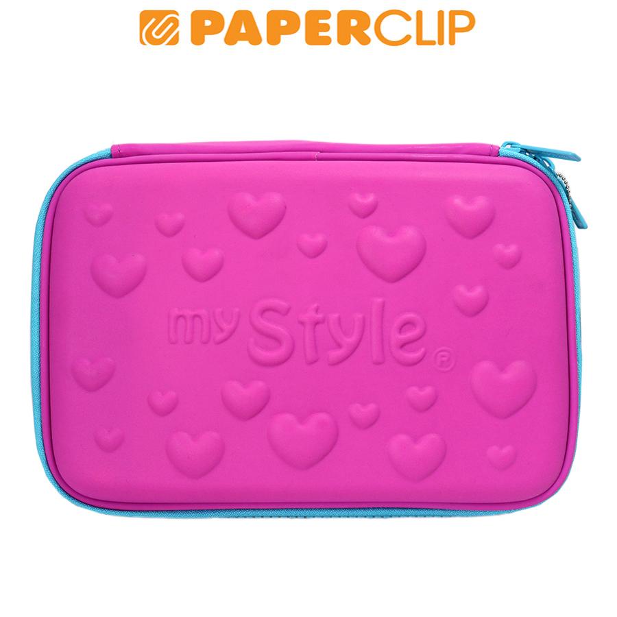 

PENCIL CASE HARDTOP MY STYLE TM2126 HEART PURPLE