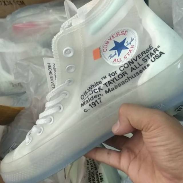 all star transparente vulcanized