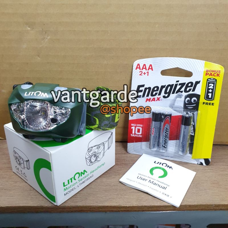 Senter Kepala LED Motion Sensor Headlamp