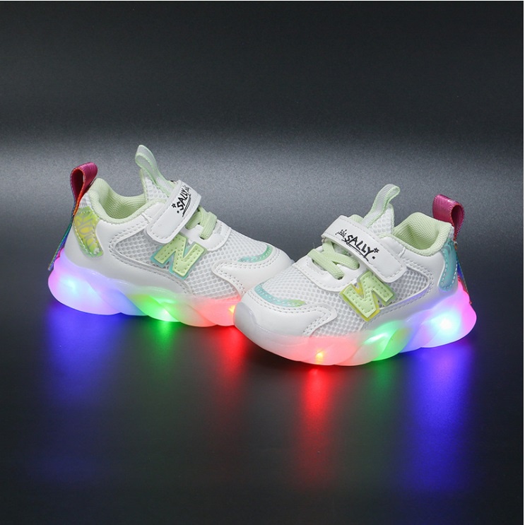 GOGA Led Sepatu Anak Import Kids Shoes Sneakers Size 21-30 Usia 1-5 Tahun