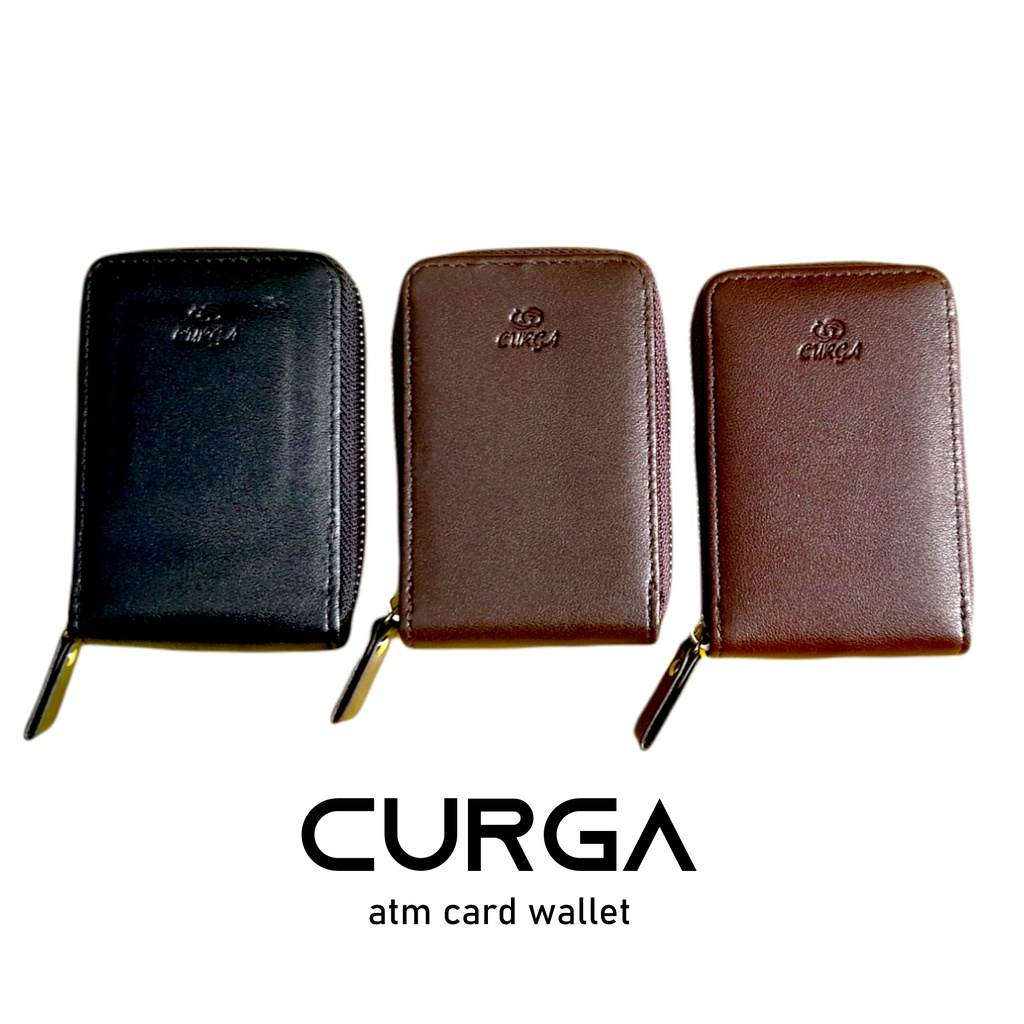 Dompet card atm kulit zipper import 12 Slot Tempat Credit Card Case ATM Debit KTP Member dompet original tahan air