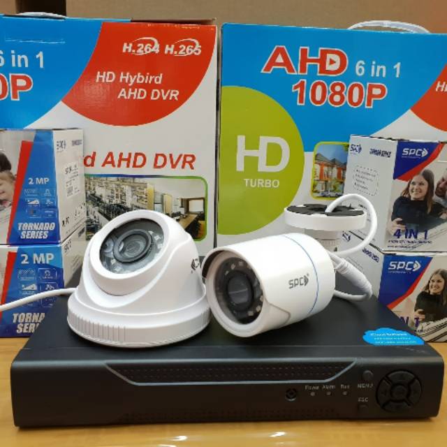 Promo paket cctv murah 4ch 2kamera 2mp 1080p spc komplit tgl pasang