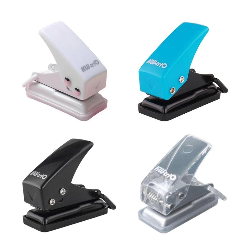 Lanfy Hole Punch School Warna Solid Pemotong Kertas Alat Tulis Kantor Mengikat Perlengkapan Punching|Alat Pelubang Kertas Single Paper Puncher