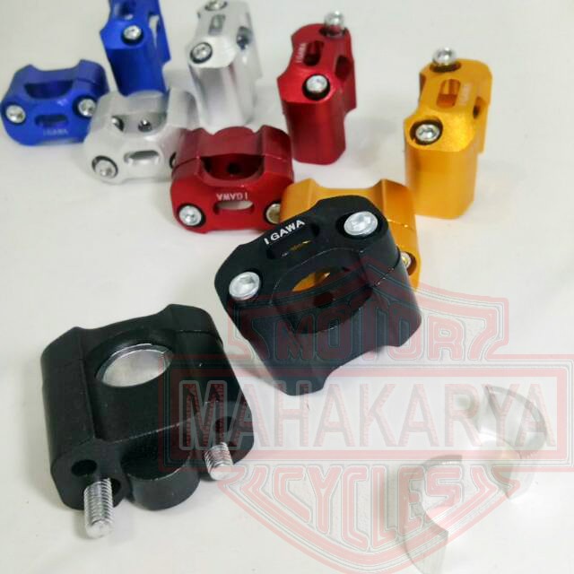 RAISER STANG PENINGGI STANG CNC GSXR R15 NINJA RR NINJA R SONIC CB 150R VIXION XABRE 1 SET(2PCS)