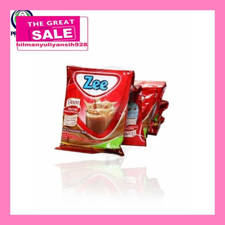 

02T4Dpsum Susu Zee Sachet Rasa Cokelat Dan Vanila (10 X 40Gr) - Coklat S30Ytd50