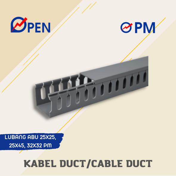 Listrik Kabel Duct / Cable Duct Lubang Abu 25X25, 25X45, 32X32 Pm