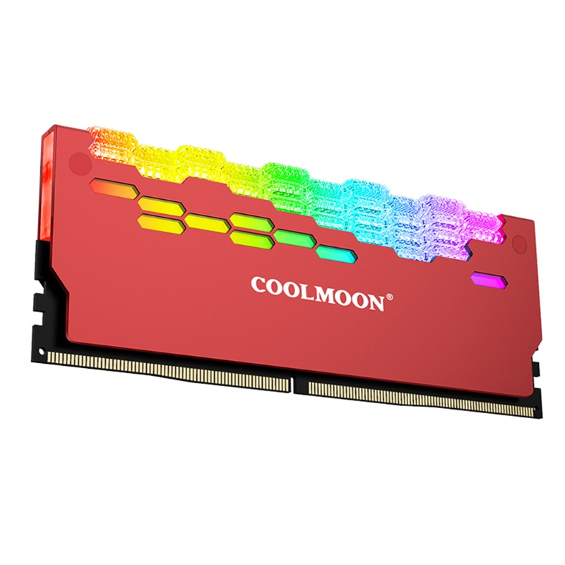 Bt Heatsink RGB Multi Fungsi Tahan Lama Praktis Klasik Desktop PC Memory Pendingin Heat Spreader Cooler 5V 3-Pin